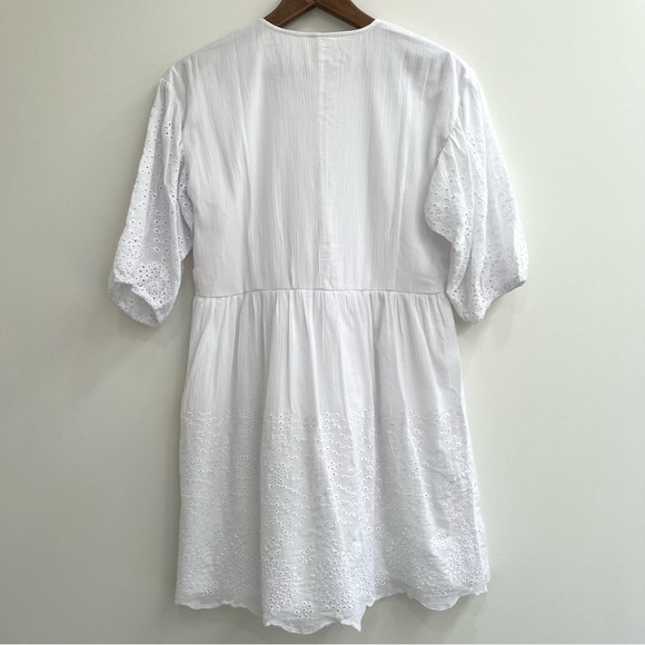 Woman’s Matilda Jane Good Hart Montrose White Eyelet Puff Sleeves Cotton Small - Picture 8 of 15